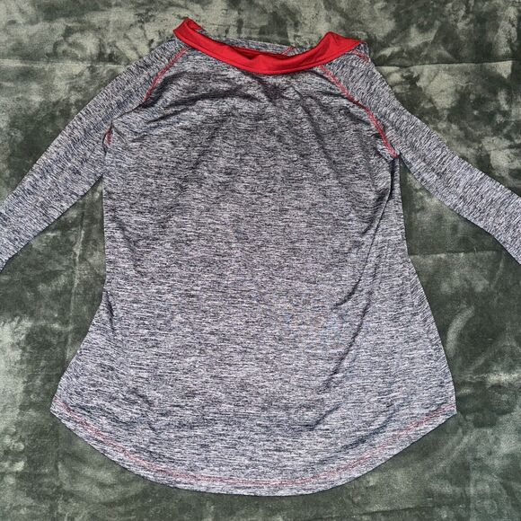 Colosseum University Wisconsin Shirt Women's XL Heather Gray Long Sleeve 1/4 Zip - Picture 8 of 8